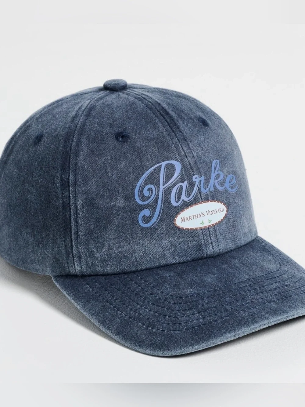 Parke x Martha's Vineyard Baseball Cap washed navy limited edition NIB